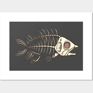 Fish Skeleton Posters and Art